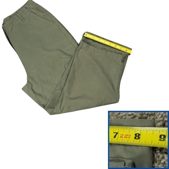 Woolrich Capris Fieldstone Cargo Pants Gorpcore Outdoor Olive Green Womens Sz 10 - Picture 6 of 8